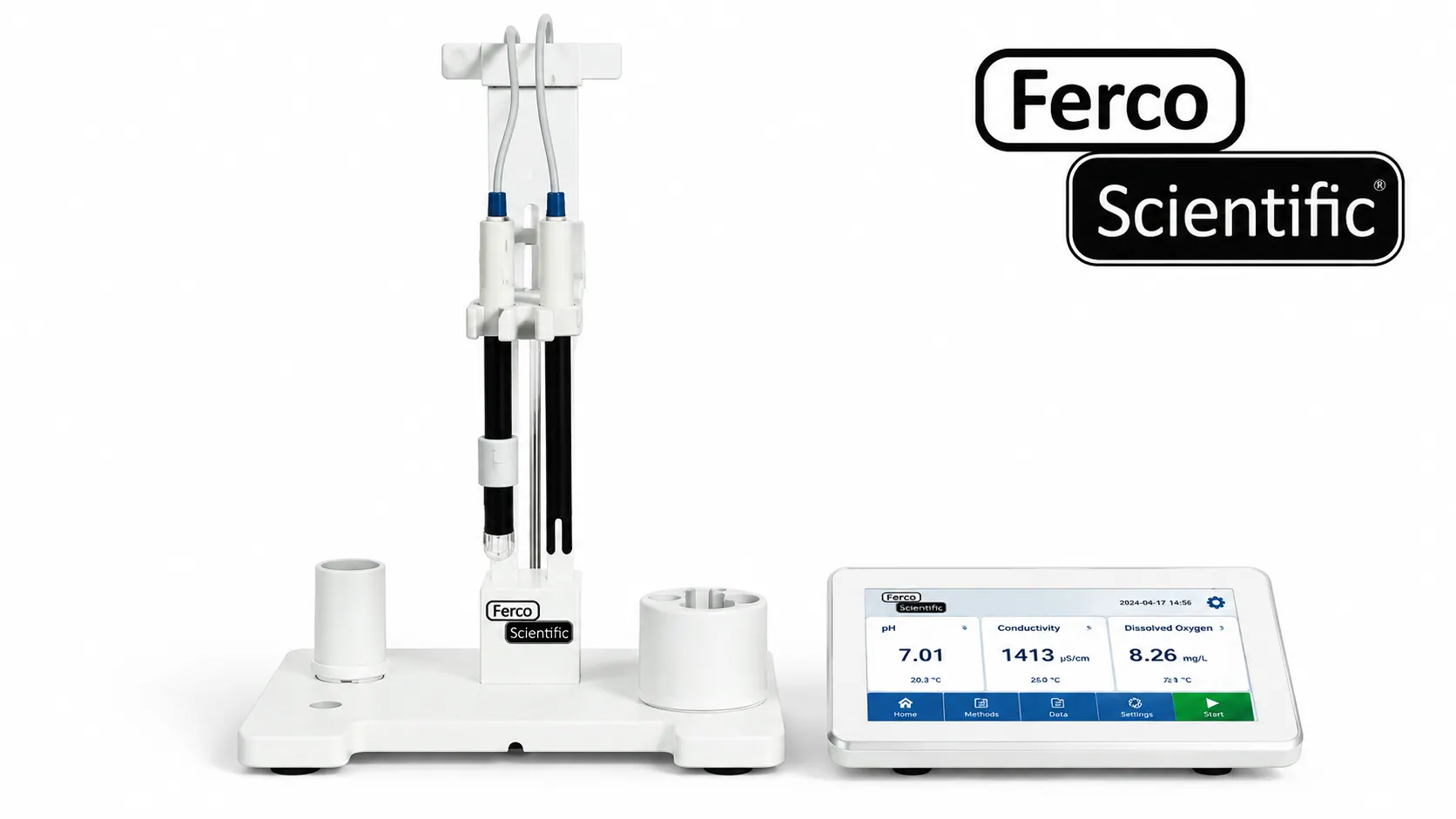 Ferco ProcessChecker probe stand and touch-screen unit